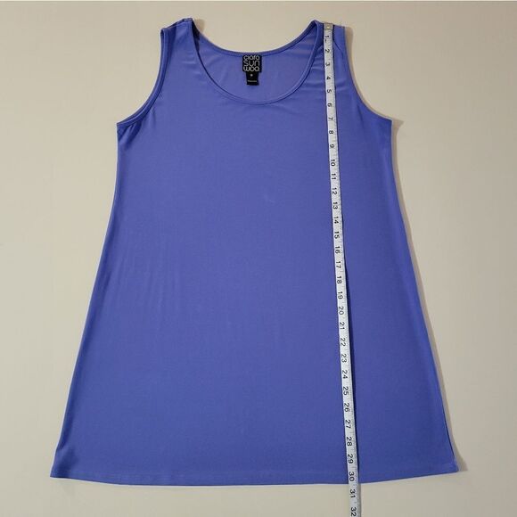 Clara Sun Woo Periwinkle Long Scoop Tank - Picture 5 of 11